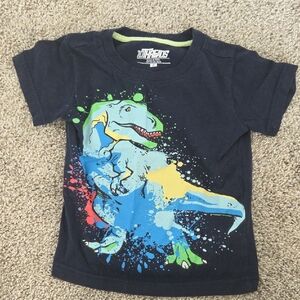 Kids Dinosaur Splash Tee - Navy